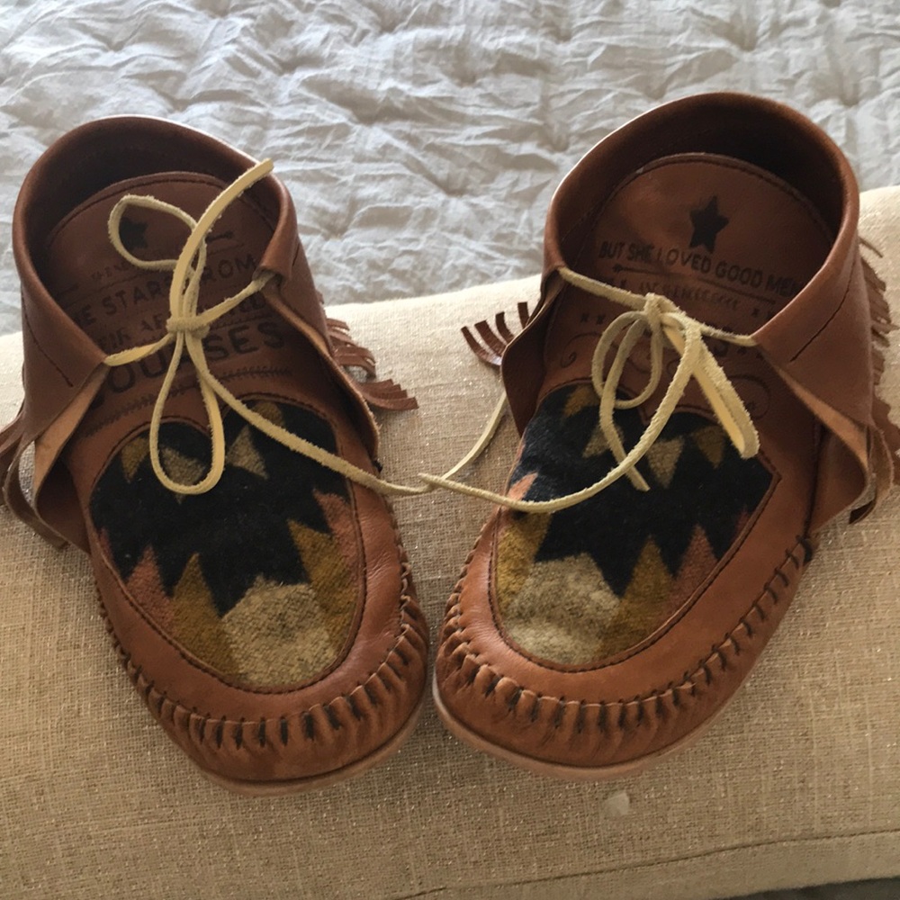 Broncy Donkey Leather Moccasins